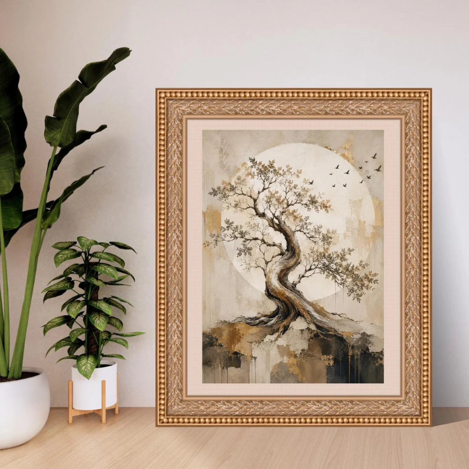 Ancient Tree Gold Moon