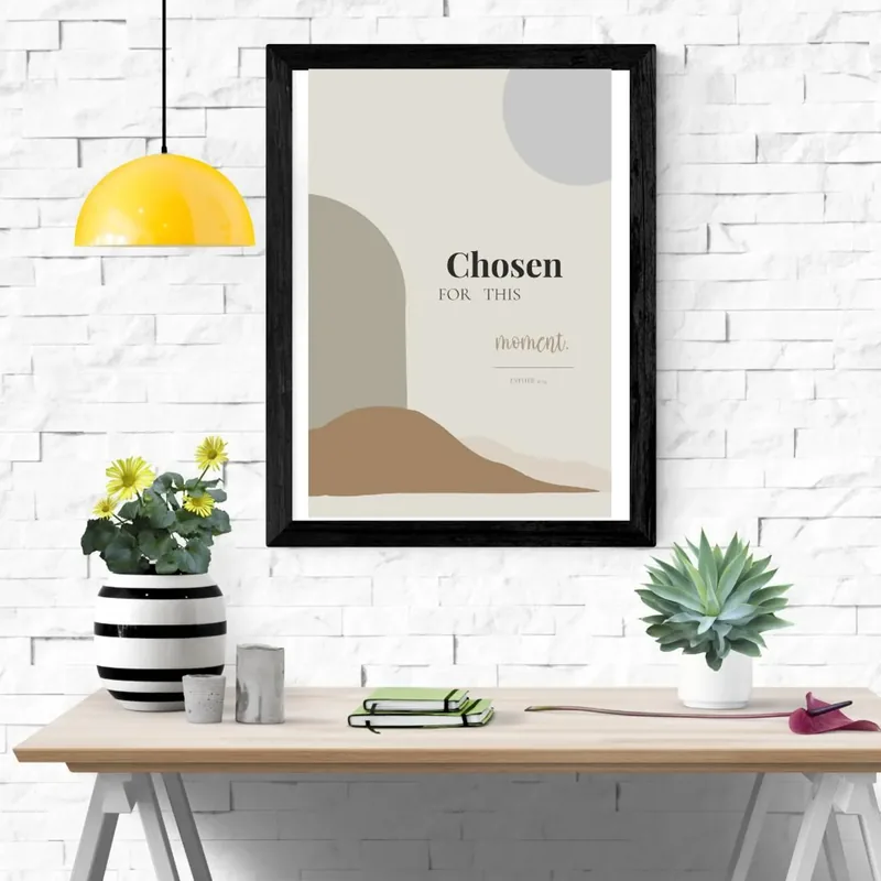 Chosen for This Moment — Esther scripture quote wall art