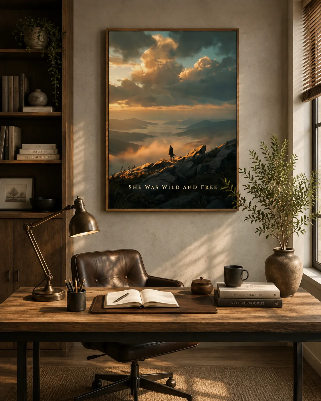 She Was Wild and Free — Stillume print styled in a studio