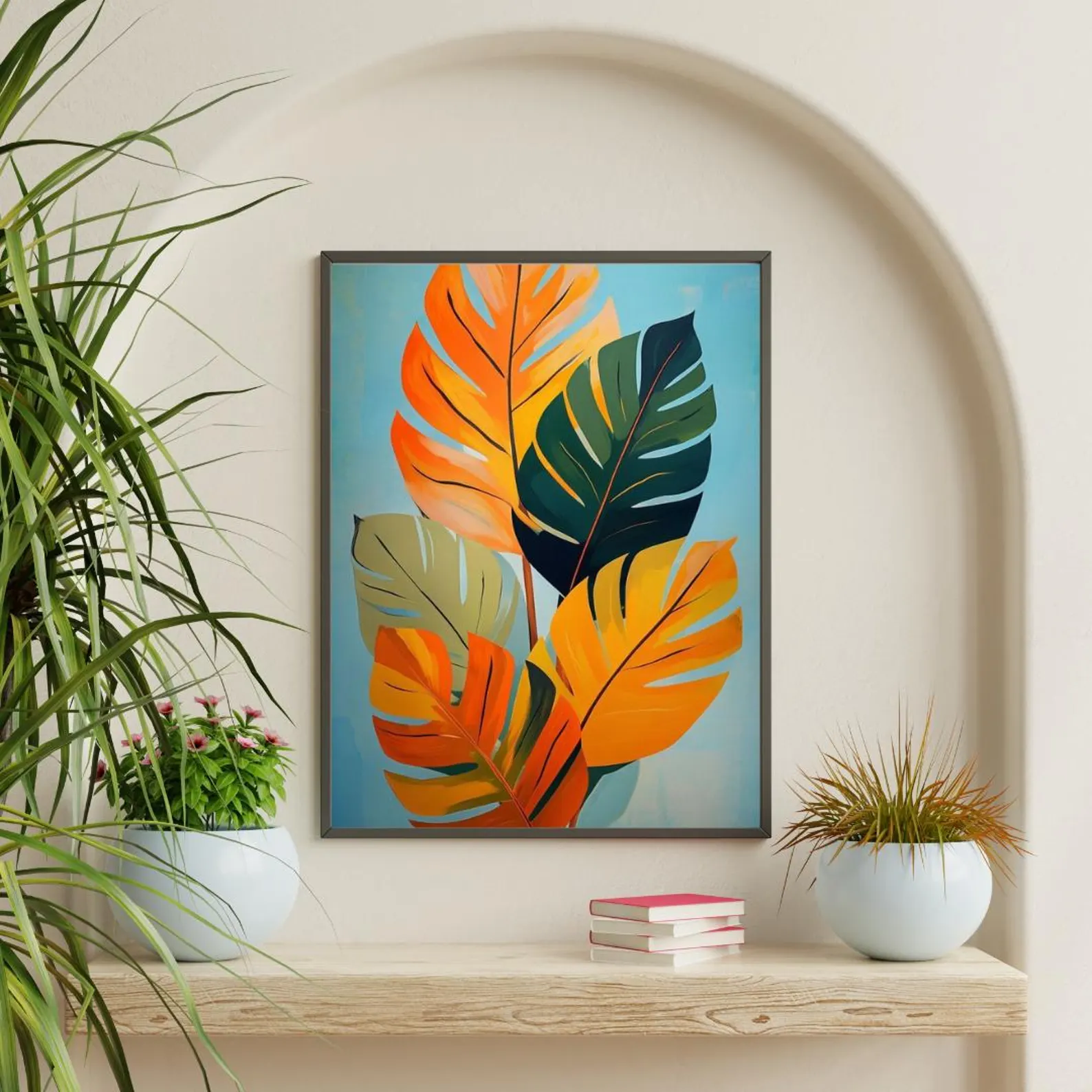 Stillume artwork styled in a home