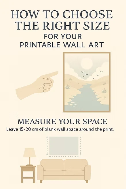 japandi printable wall art in entryway